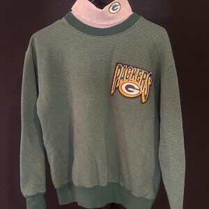 Green Bay Packers Vintage Turtleneck Crew Sweatshirt